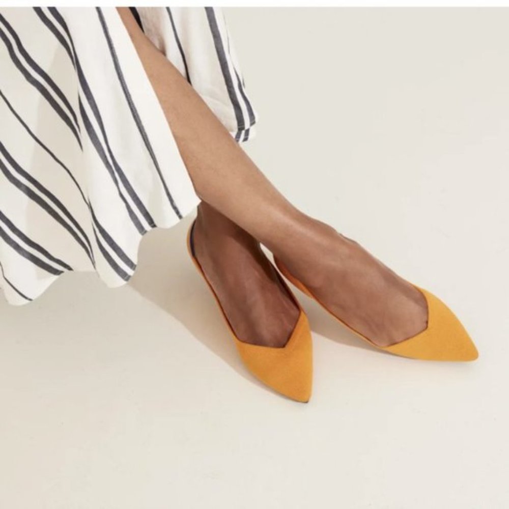 Rothy's the Point in Saffron size 9
